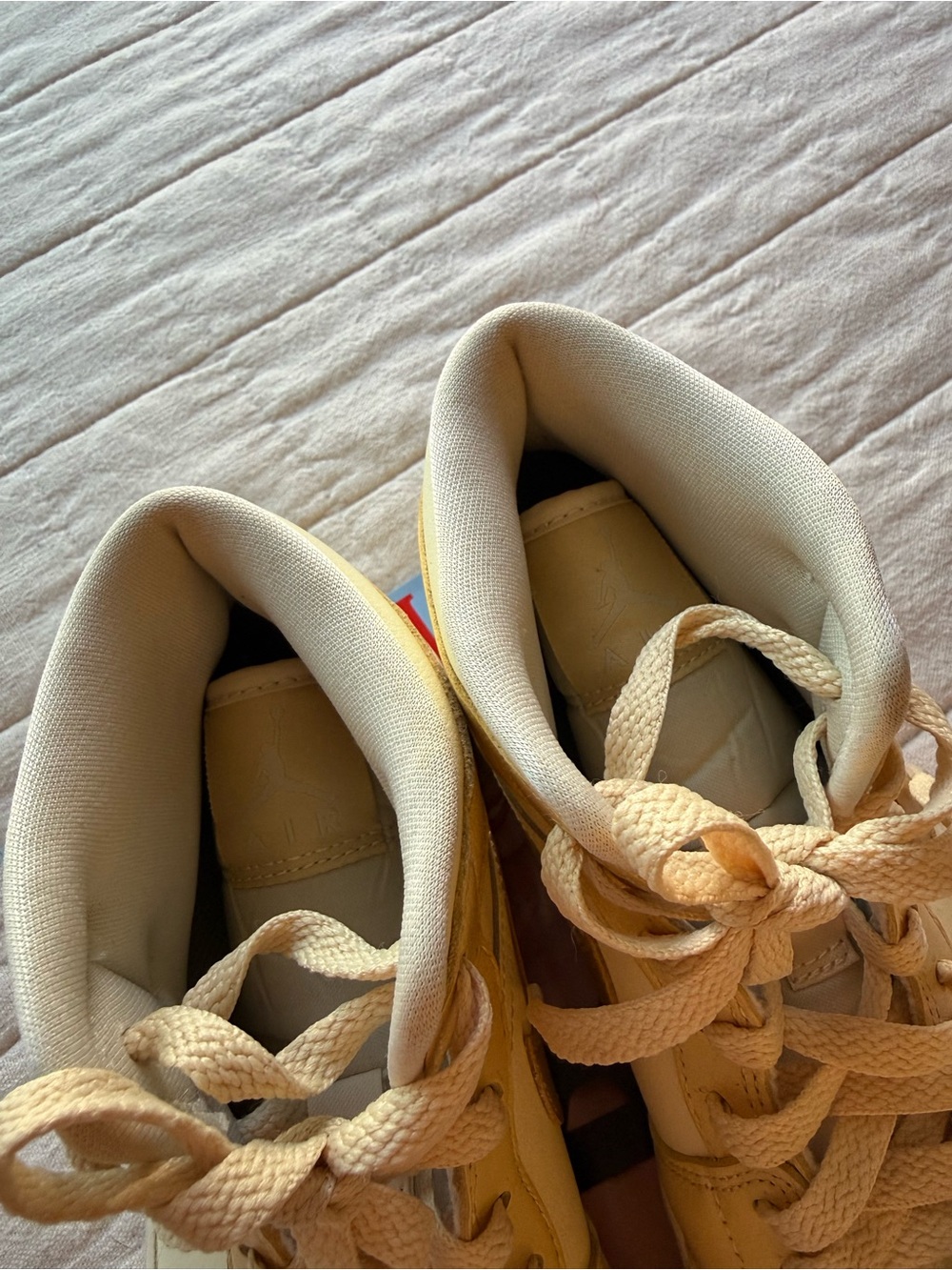 Nike Air Jordan 1 Mid – Cream & Metallic Gold - Picture 10 of 13